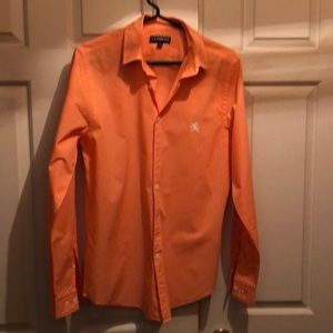 Express men’s orange shirt